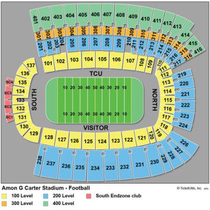 amon carter stadium seating chart